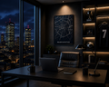 MANCHESTER - Premium Aluminium Map